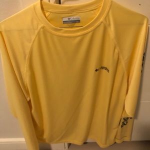 Yellow PFG Columbia Long Sleeve Shirt
